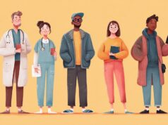 Complete Guide to Health Coverage for Students, Workers, and Freelancers Illustration of a diverse group of people, including a doctor, a nurse, a student, a freelancer, and a worker, symbolizing different groups seeking health coverage